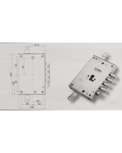 Mottura Serratura Cil E63 Sx Art 898571s25q