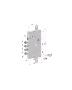 Securemme Serratura Blindati Cil E63+10 Serie 1651